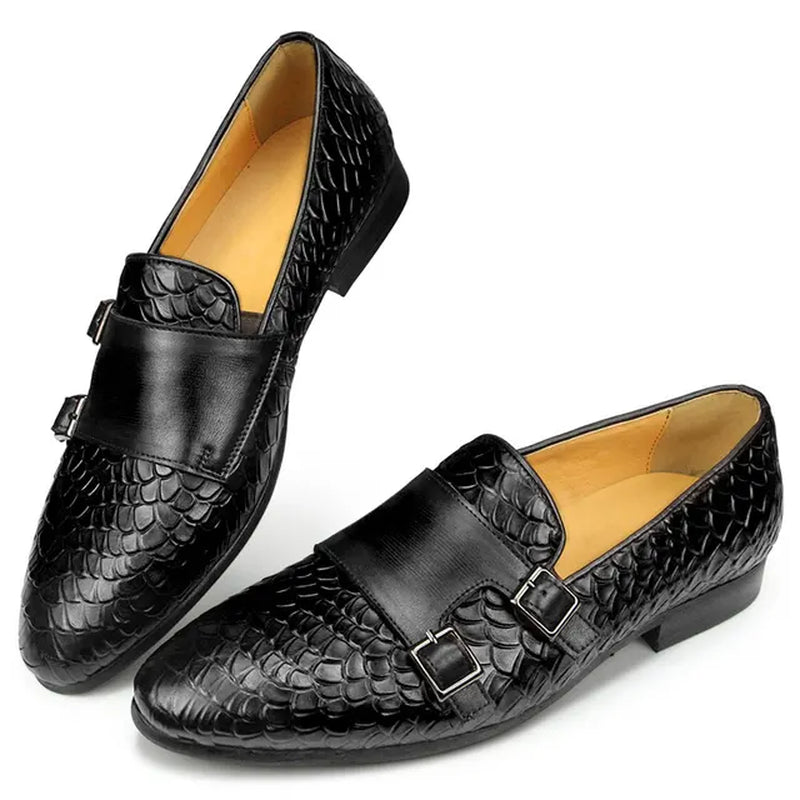 Cow Leather British Style Slip-On All-Match Trend Wedding Business Shoes for Men