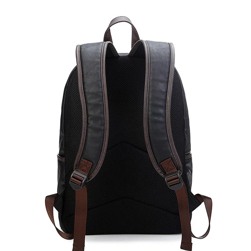 Premium Oil Wax Leather Backpack Casual Bags & Travel Backpacks for Men Western College Style Leather School Backpack