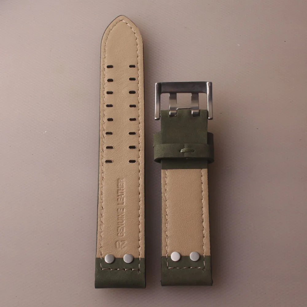 Cow Leather Watch Strap Watchbands High Quality 20mm 22mm