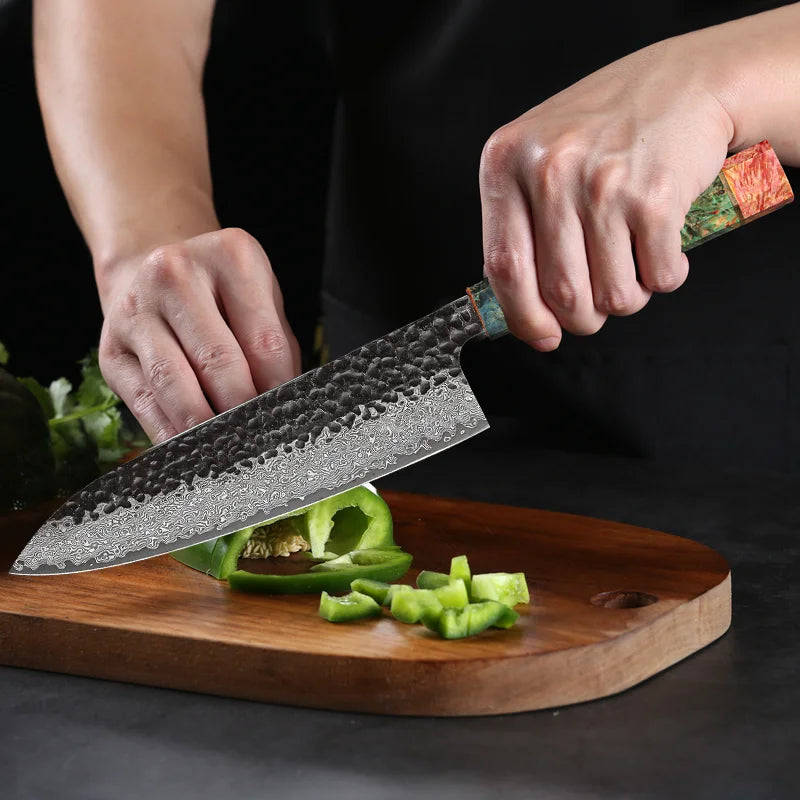 Premium Handmade Forged Damascus Steel Kitchen Knife Custom 8 inch Chef Knife