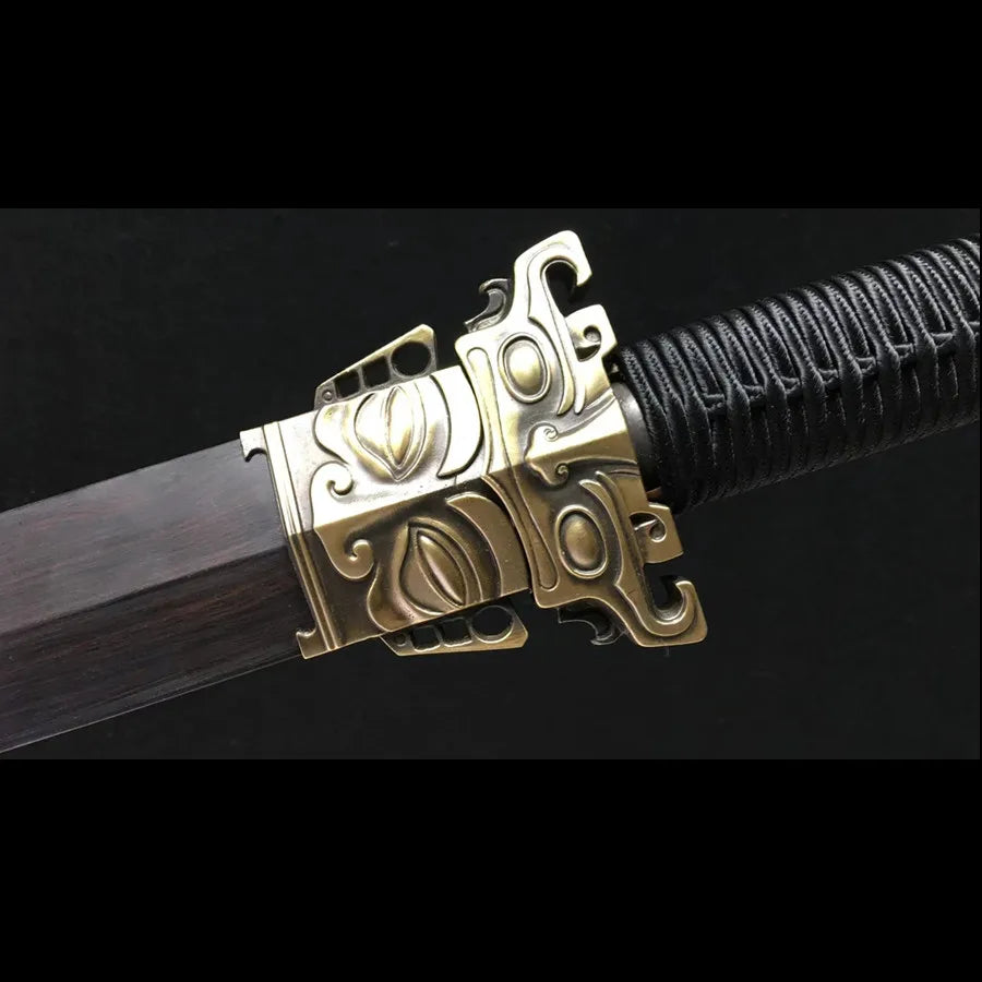 High Quality Chinese Hand Forge Damascus Steel Blade KungFu Jian Han-jian Sword Katana