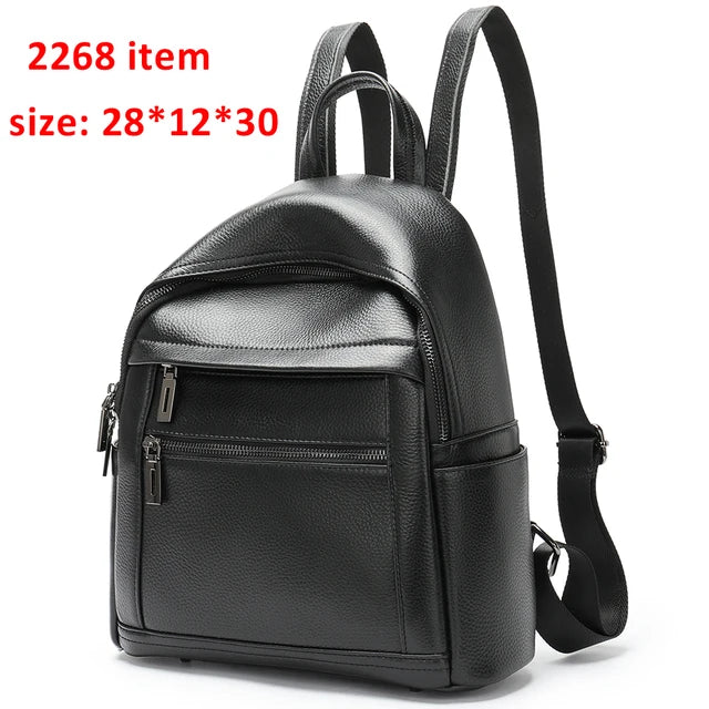 Premium Leather Backpack Rucksack School Bags for Girls Laptop Backpacks for Women Travel Bag