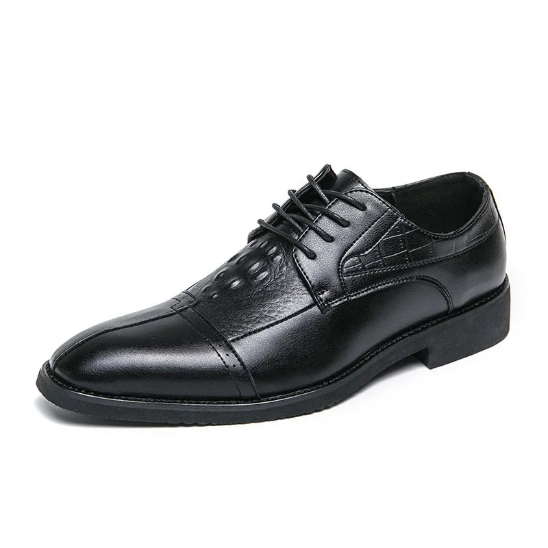 Leather Derby/Oxford Luxury Formal Shoes for Men