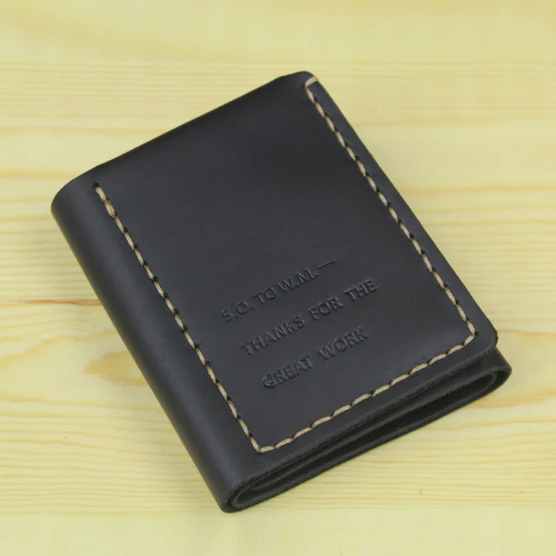 GENUINE COW LEATHER HANDMADE MEN'S WALLET