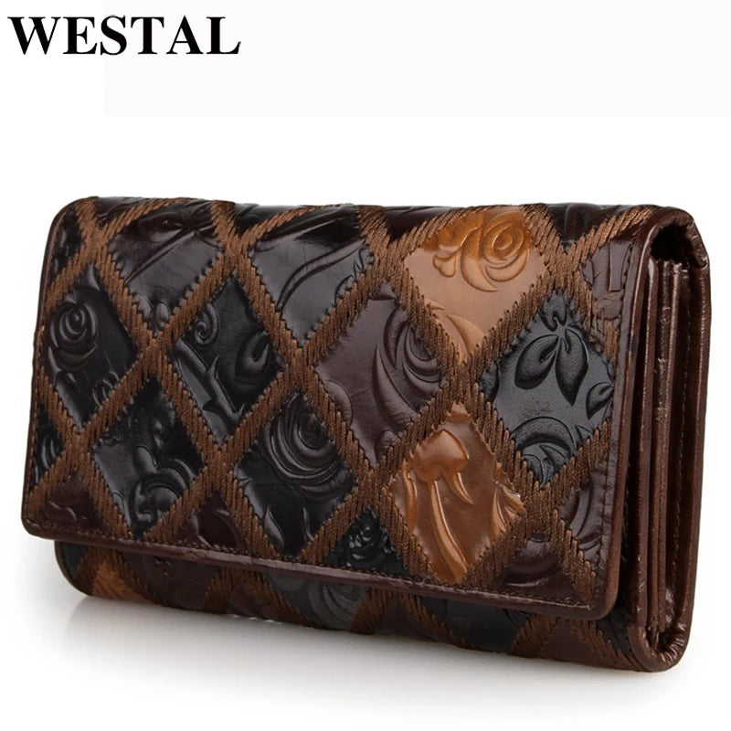 Original Cow Leather High Quality Engraved Finished Ladies Hand Purse, Hand Wallet with Coin Holder